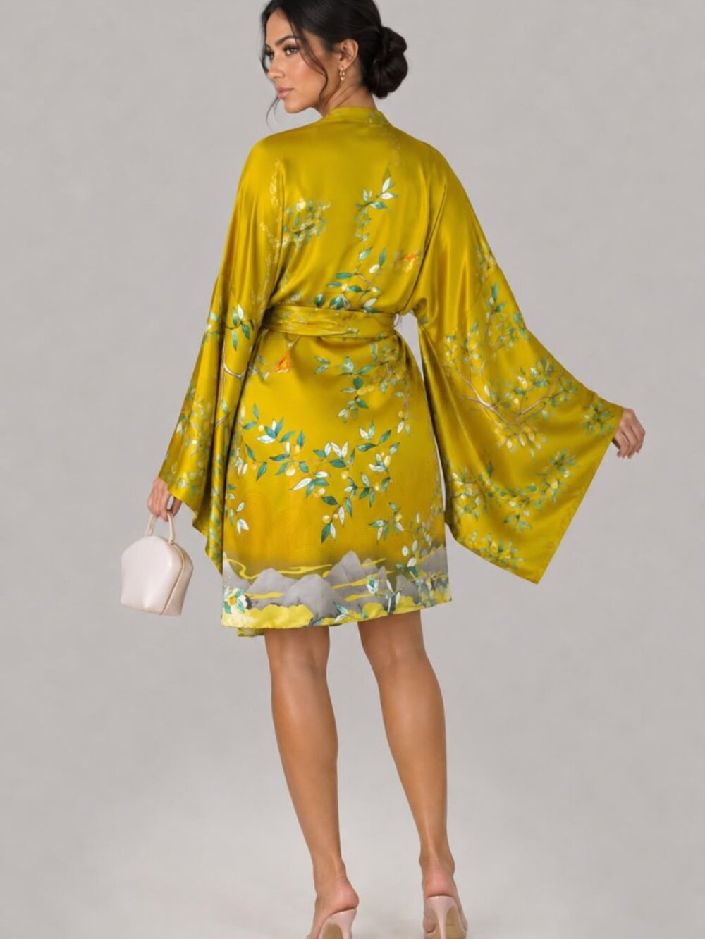 Summer Kimono- Yellow/Multi - Picture 4 of 4